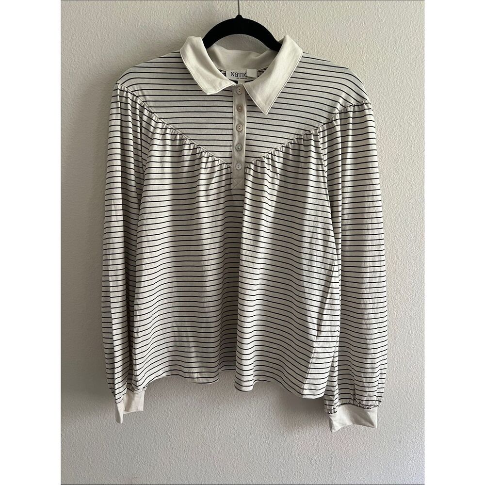 New Anthropologie Nation Los Angeles Cecilia Cotton Top L